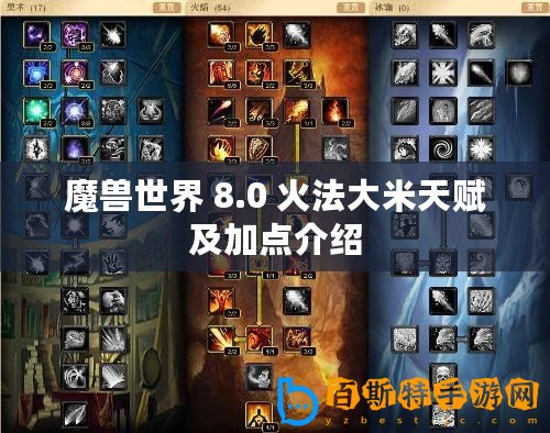 魔獸世界 8.0 火法大米天賦及加點介紹