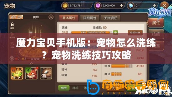 魔力寶貝手機版：寵物怎么洗練？寵物洗練技巧攻略