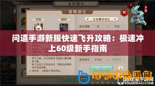 問道手游新服快速飛升攻略：極速沖上60級新手指南